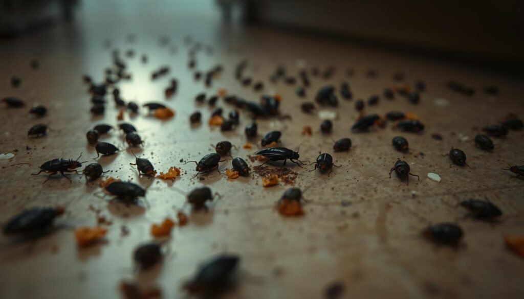 Cockroach droppings