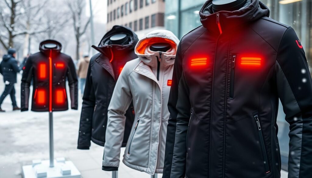 Heated jacket designs