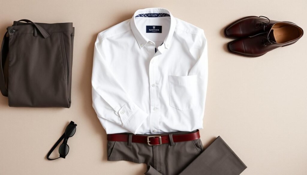 Oxford shirt styling