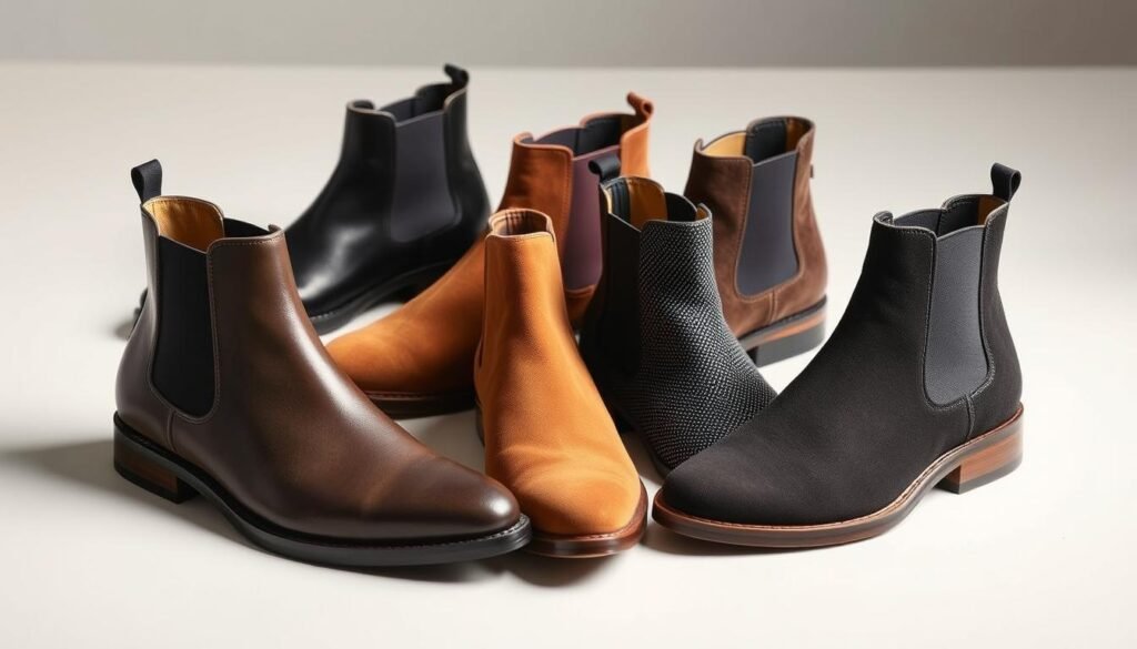 chelsea boots materials