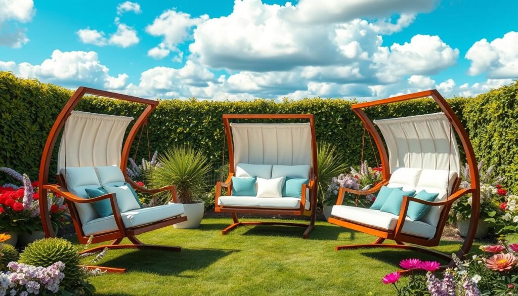 high-end outdoor swing chairs