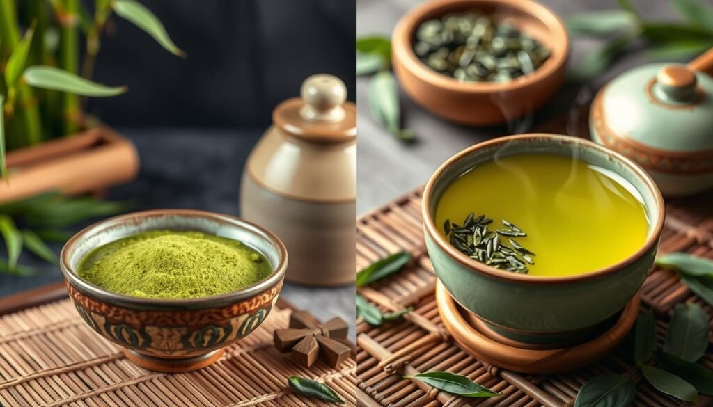 matcha vs green tea caffeine