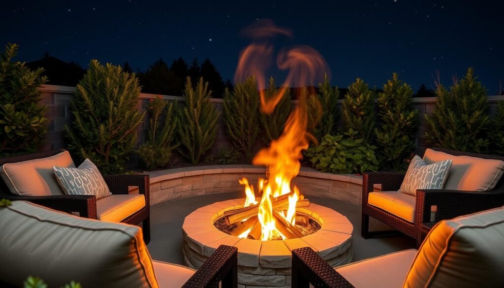 outdoor fire pit