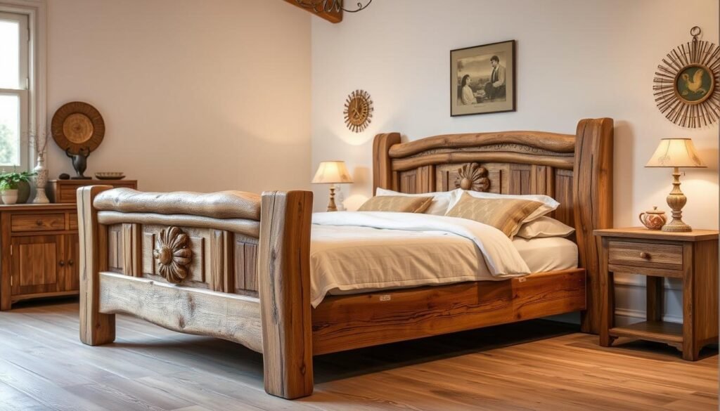 wood bed frame