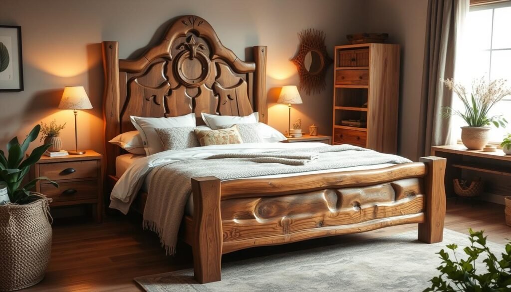 wood bed frame