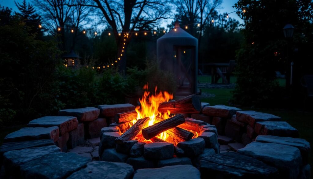 wood burning fire pit