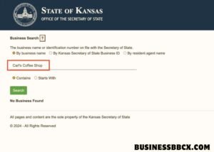 Kansas Business Entity Search