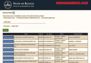 Kansas Business Entity Search